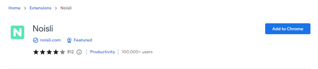 Noisli Chrome extension